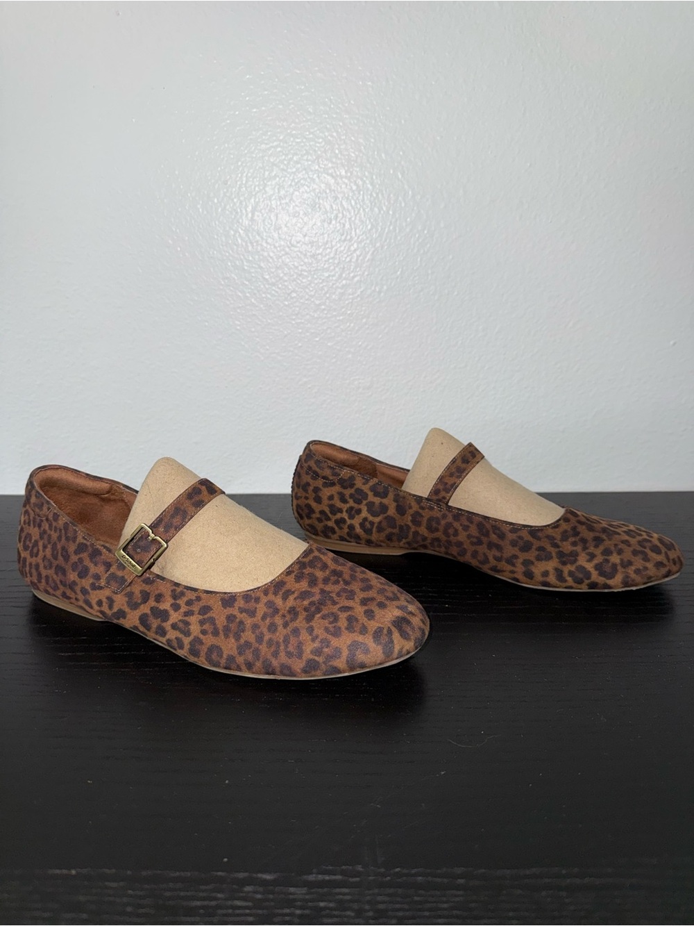 Dr. Scholl's Wexley Jane Mary Jane Ballet Flats Leopard Print Size 9 - Picture 3 of 7